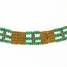Emerald gold necklace