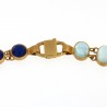 Gold and gemstones necklace
