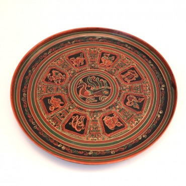 Burmese lacquer plate