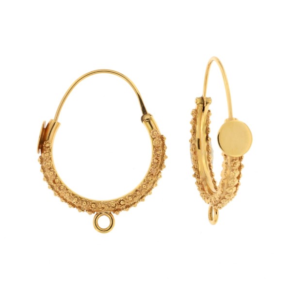 Traditional Valtellina gold earrings