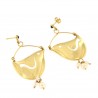 bird gold earrings