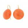 rose coral earrings